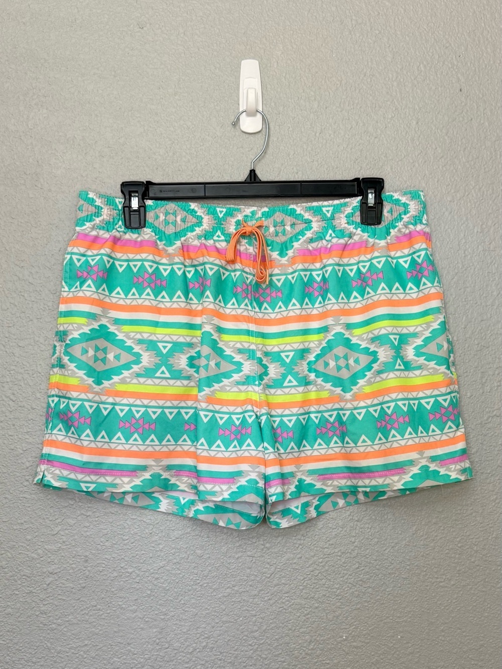 Chubbies | The En Fuego Swim Trunks | Teal Aztec Geometric | Size XXL